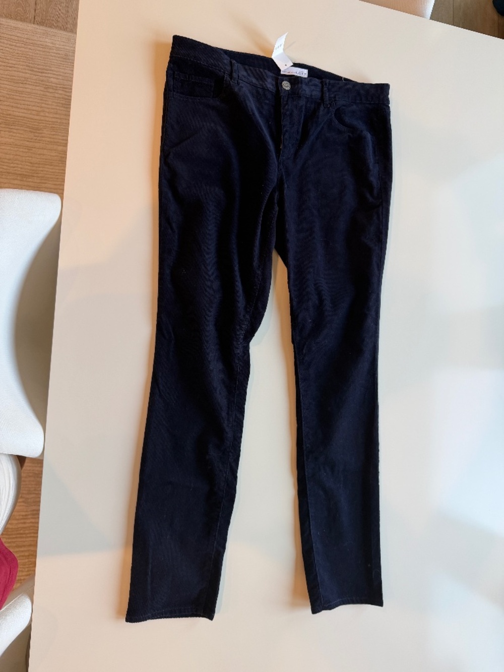 LOFT Navy Blue Corduroy Pants, skinny, women's size 31, NWT